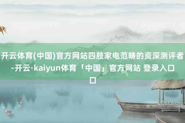 开云体育(中国)官方网站四肢家电范畴的资深测评者-开云·kaiyun体育「中国」官方网站 登录入口